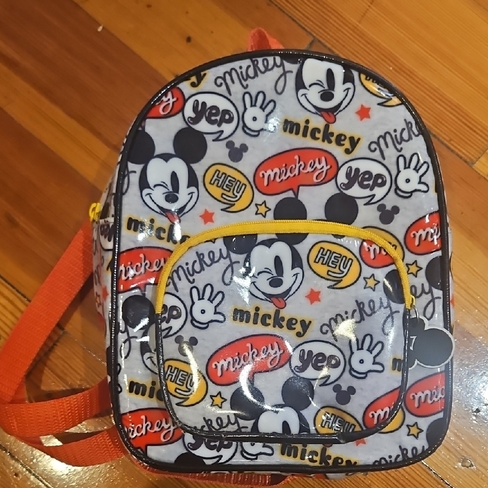 Mickey Mouse Kids Backpack - Red and Yellow